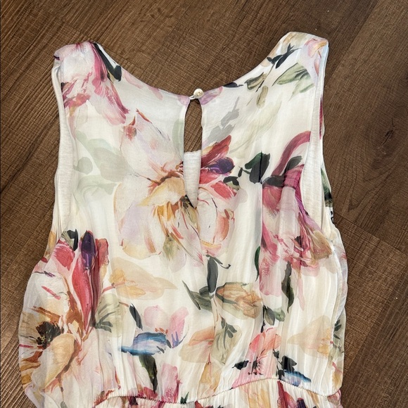 NWT Elegant Floral midi/maxi silk blend Dress - Picture 9 of 11
